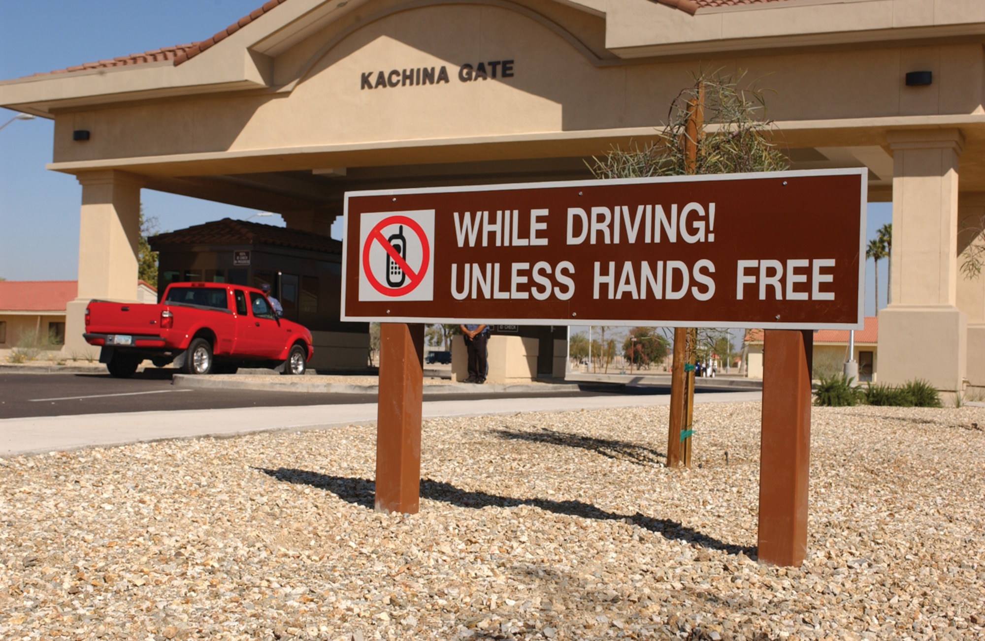 A new Department of Defense instruction prohibits any driver on base, or off base in a government vehicle, to talk on a cell phone unless a hands-free device is used. (U.S. Air Force photo by Senior Airman Joseph Thompson)                              