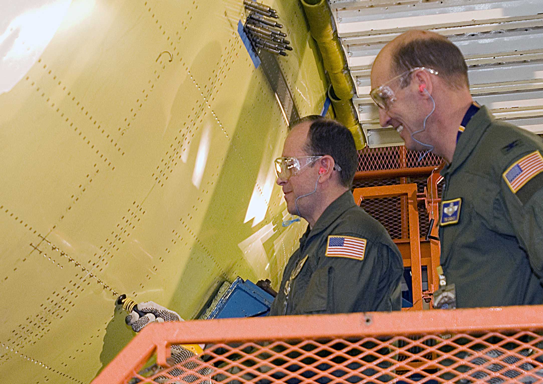 Commanders drive final rivets into Travis C17 > Travis Air Force Base