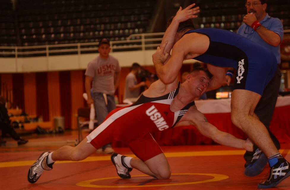 Marines host Armed Forces Wrestling Championship, claim silver > Marine