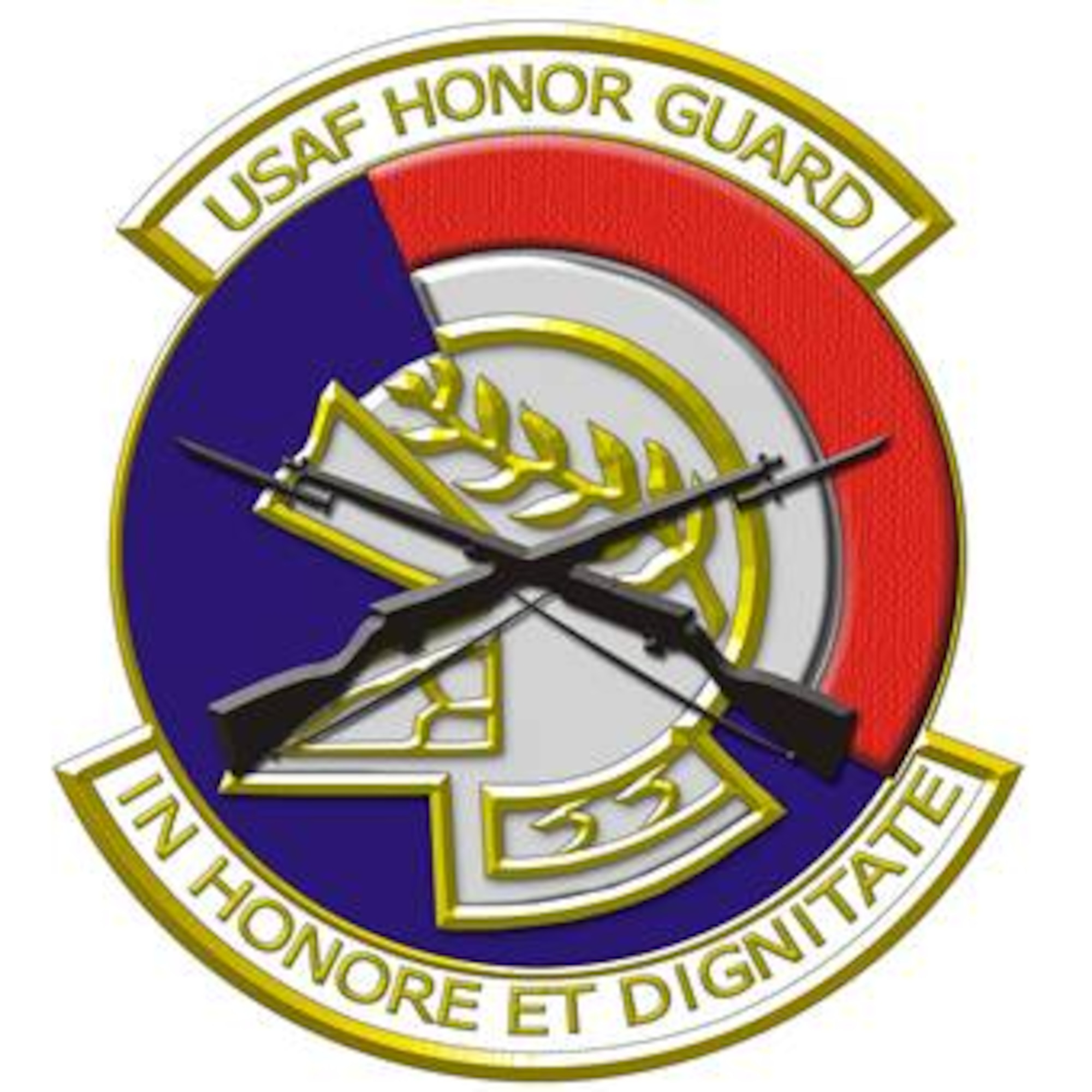 Air Force Honor Guard Shield (Color).  Image is 8x8 inches @ 300 ppi.  IMage provided by AGRPA.