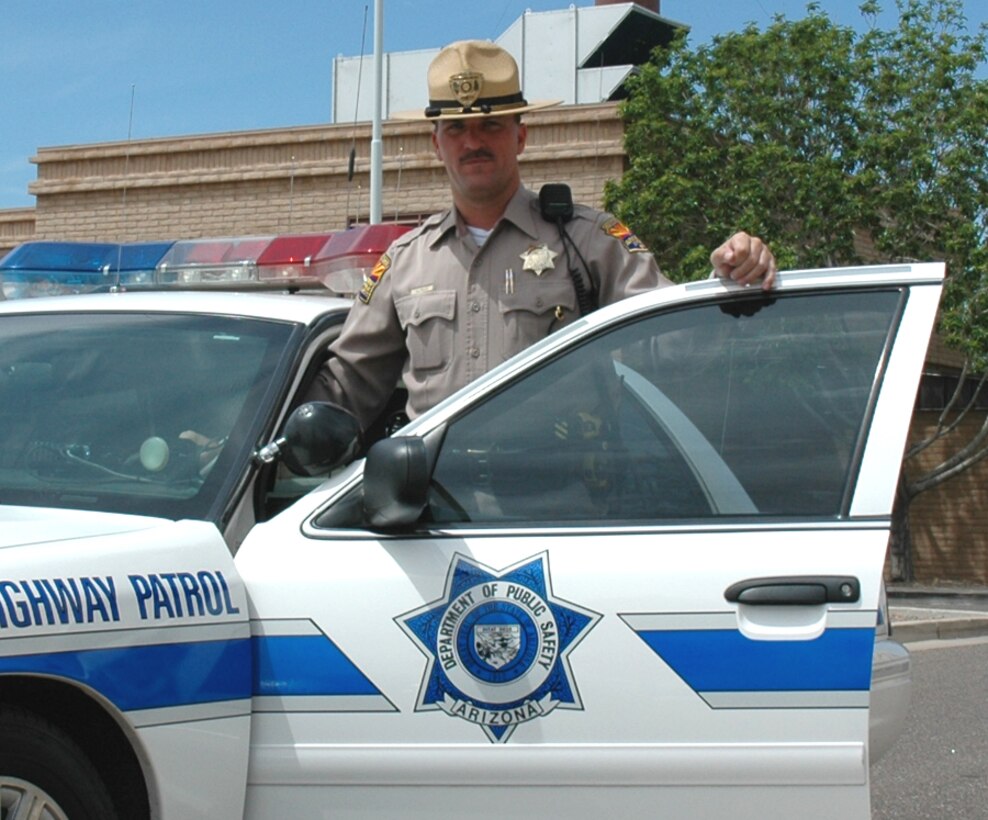 Tech. Sgt. Rick Peles, 944th Maintenance Group quality assurance aerospace ground equipment technician, was recently selected as the 2005 Arizona Department of Public Safety Officer of the Year for the Central West Bureau. (U.S. Air Force photo/Lt. Col. David Thoreson)