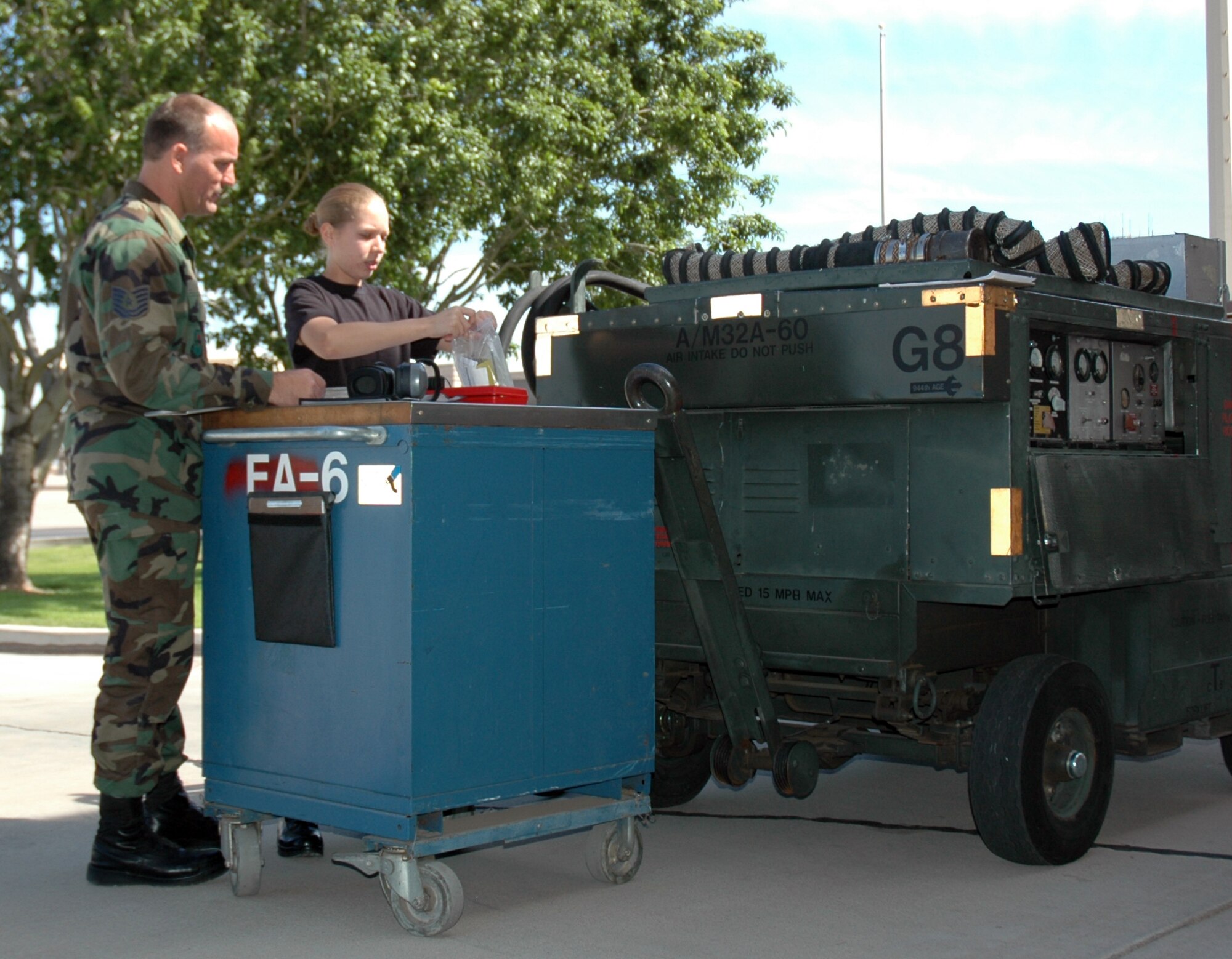 Tech. Sgt. Rick Peles, 944th Maintenance Group quality assurance aerospace ground equipment technician, was recently selected as the 2005 Arizona Department of Public Safety Officer of the Year for the Central West Bureau. (U.S. Air Force photo/Lt. Col. David Thoreson)