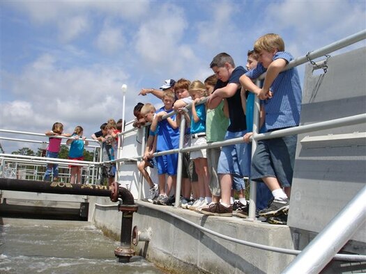 School children tour the award winning facility.