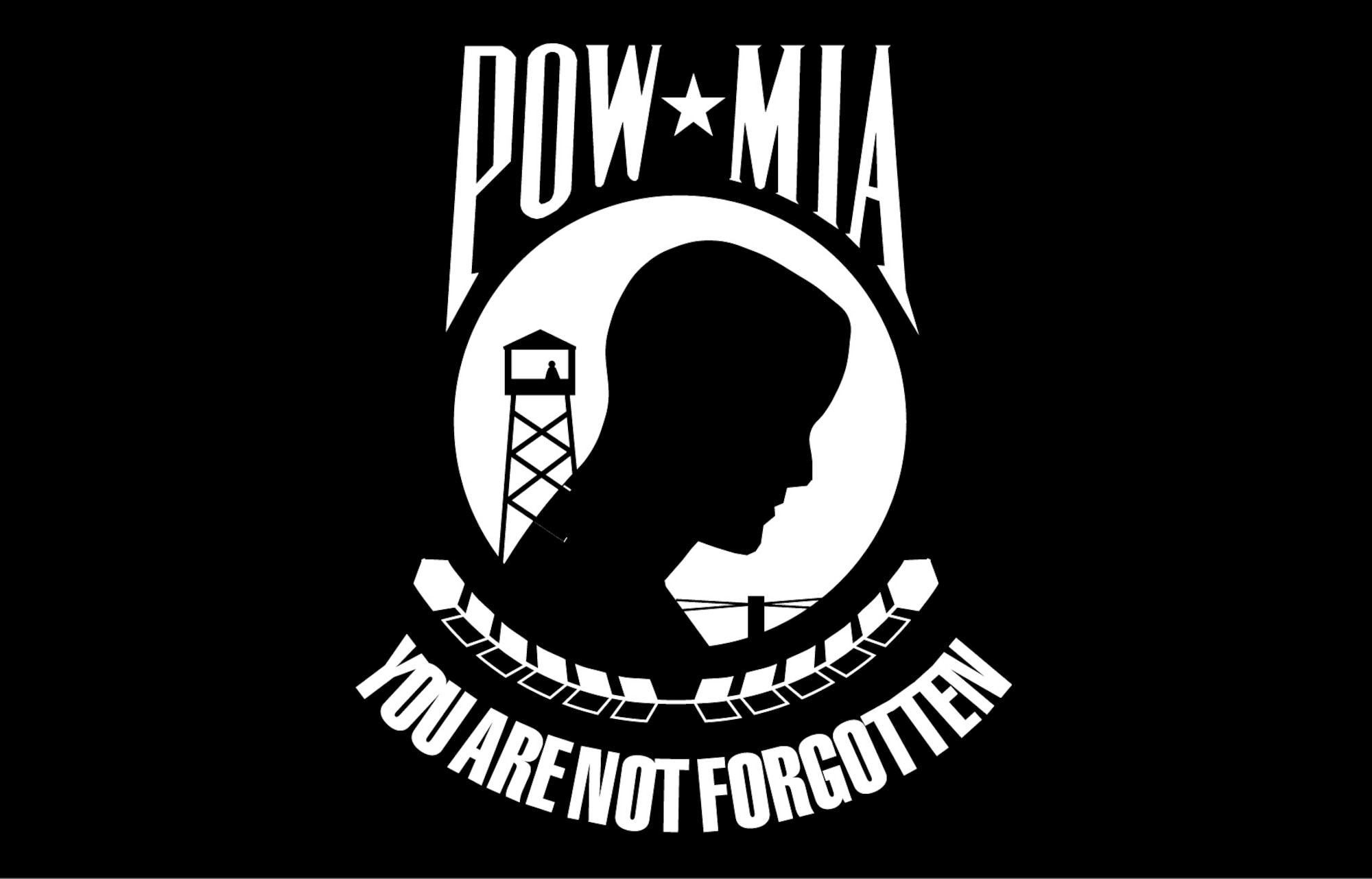 POW-MIA flag. (U.S. Air Force graphic)