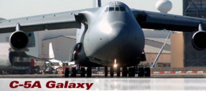 C-5A Galaxy history spotlight graphic (U.S. Air Force graphic).