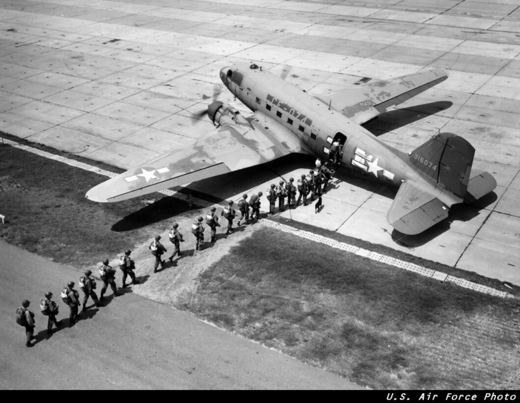 The C-47 Skytrain was one of the most durable and versatile of our aircraft, having served in three different wars with the 3-1-5.  General Dwight Eisenhower credited the C-47 as one of the four machines that won WWII, along with the bulldozer, landing craft, and the 6 by 6 truck.  (USAF Historical Photo)
