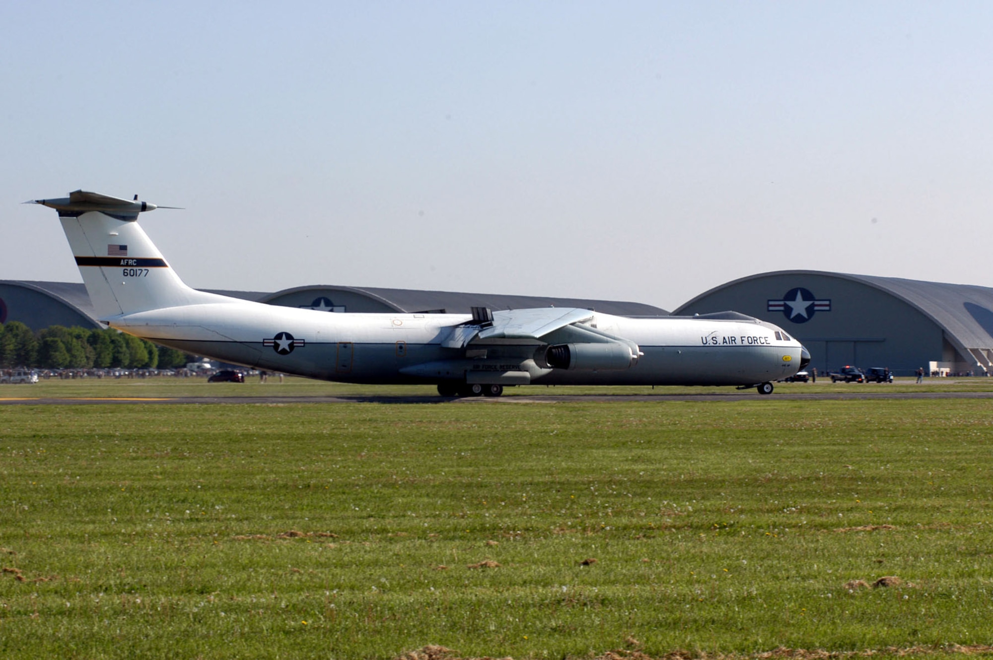 DAYTON, Ohio -- The C-141 "Hanoi Taxi" taxis past the National Museum of the United States Air Force after its final flight on May 6, 2006. The "Hanoi Taxi" was the first aircraft to return Vietnam prisoners of war to the United States on Feb. 12, 1973. (U.S. Air Force photo by Jeff Fisher)