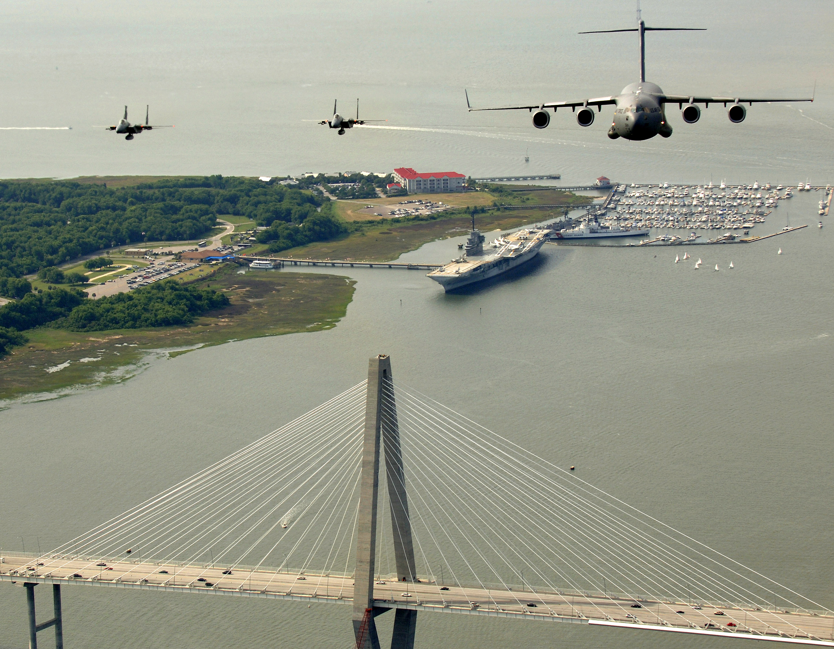 C17s over Charleston > U.S. Air Force > Article Display