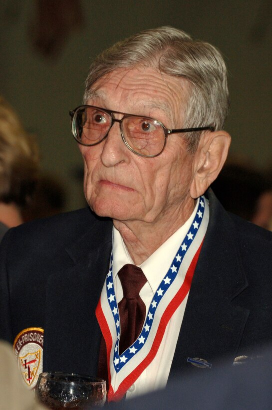 Army veteran William House, who was a prisoner of war in World War II and the Korean War, attends the 2006 Former POW/Purple Heart Luncheon at Barksdale Air Force Base, La., on Saturday, May 20, 2006. Lt. Gen. Kevin P. Chilton, 8th Air Force commander, was the keynote speaker. (U.S. Air Force photo/Master Sgt. Michael A. Kaplan) 