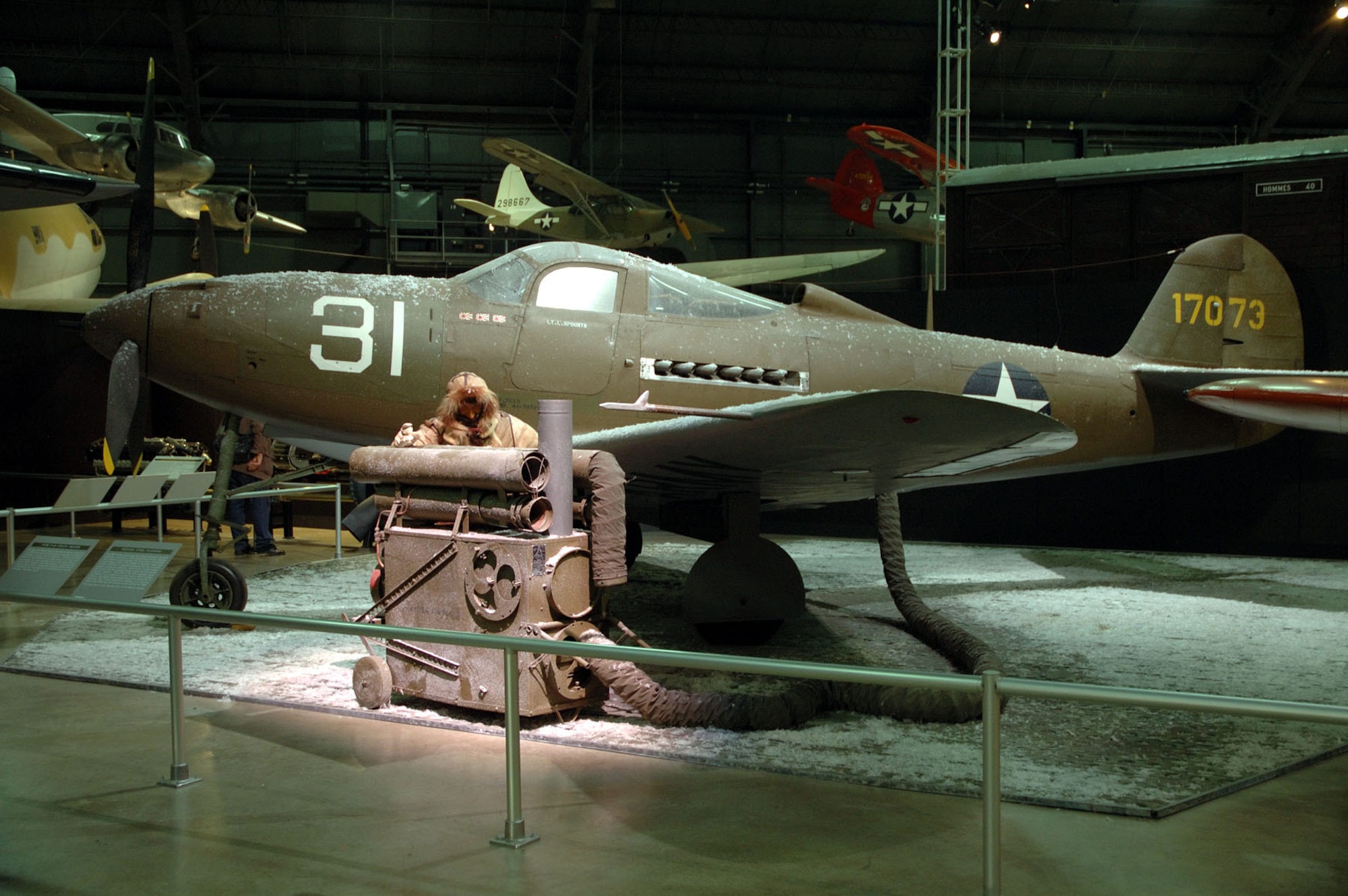 DAYTON, Ohio -- Bell P-39Q Airacobra in the World War II Gallery at the National Museum of the United States Air Force. (U.S. Air Force photo)