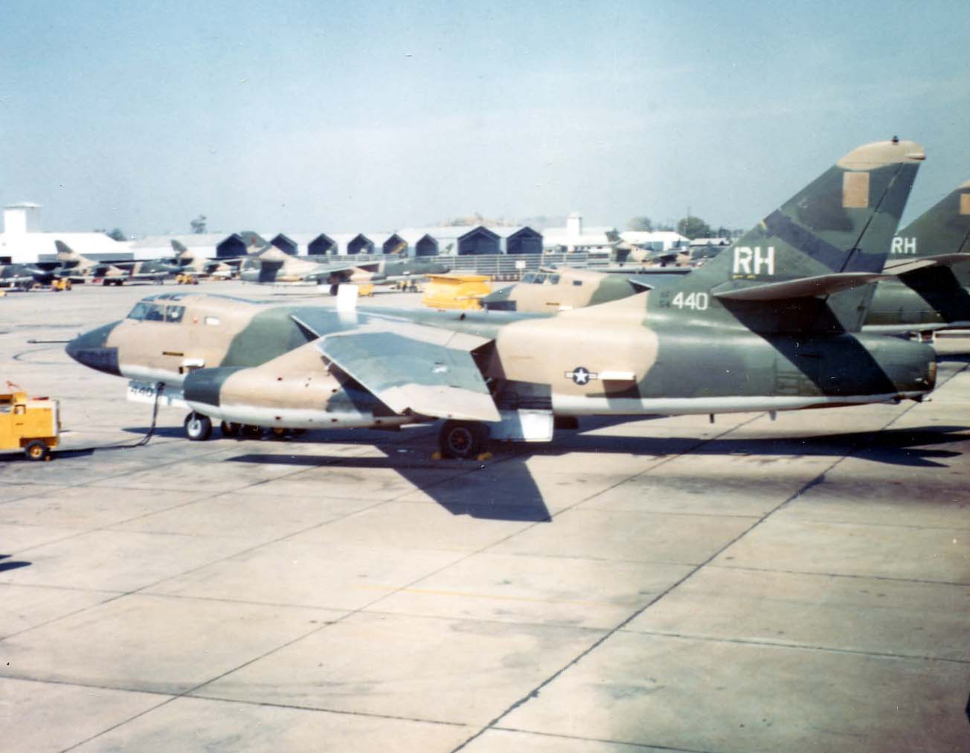 EB-66s at their base in Thailand. These aircraft and their crews were always small in number and in high demand. (U.S. Air Force photo)