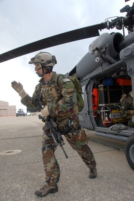 Tech. Sgt Paul Schultz typifies the sense of urgency demonstrated by 920th Rescue Wing Airmen during their phase two operational readiness inspection at Patrick Air Force Base Nov. 2 thorugh 4. The Air Force Reserve's 920th RQW has prepared for this inspection for the past year.
The inspection is timely placed and will ensure the wing is ready to launch into Air Expeditionary Force deployments early next year. 