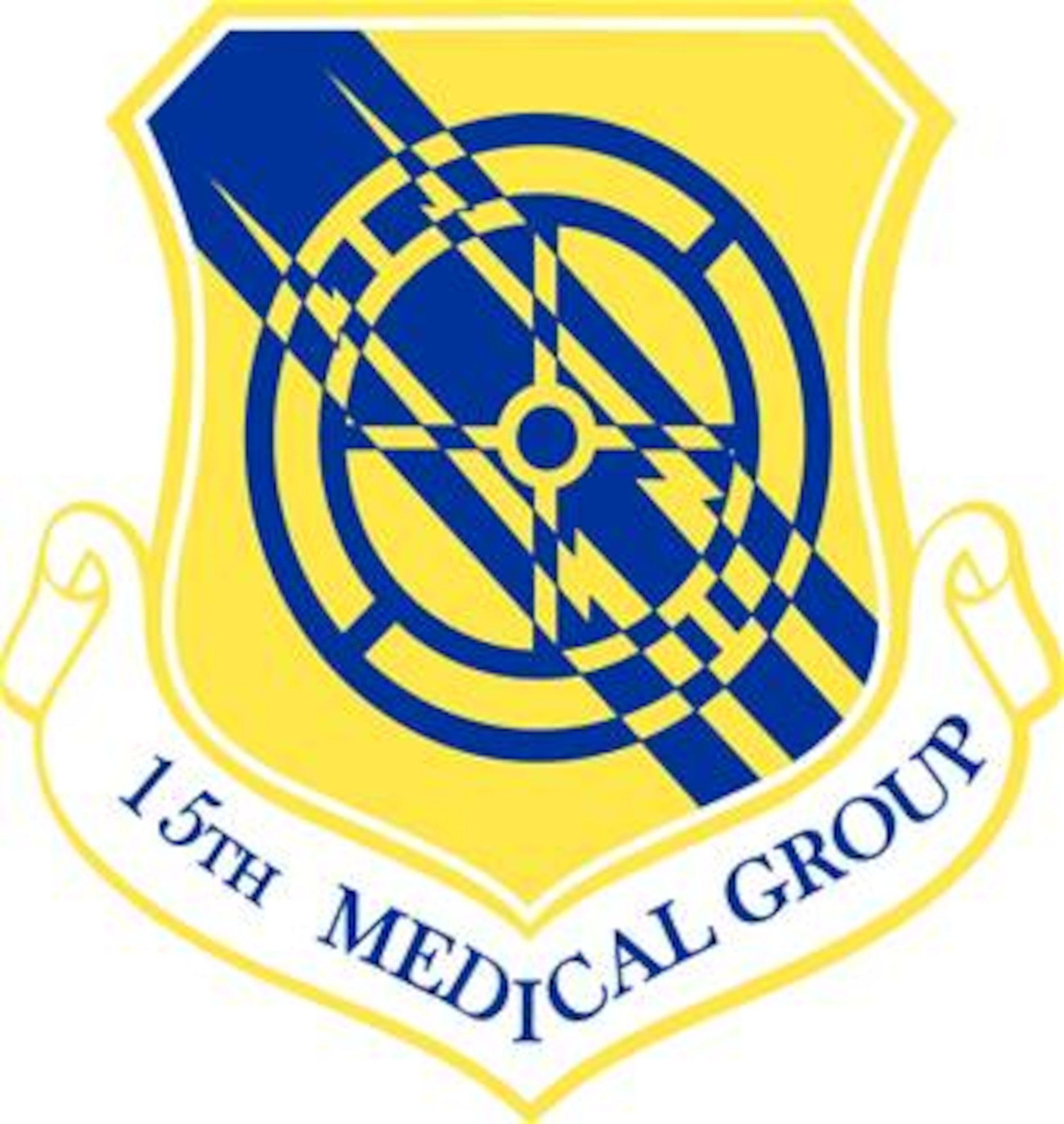 The shield of the 15th Medical Group.