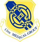 The shield of the 15th Medical Group.