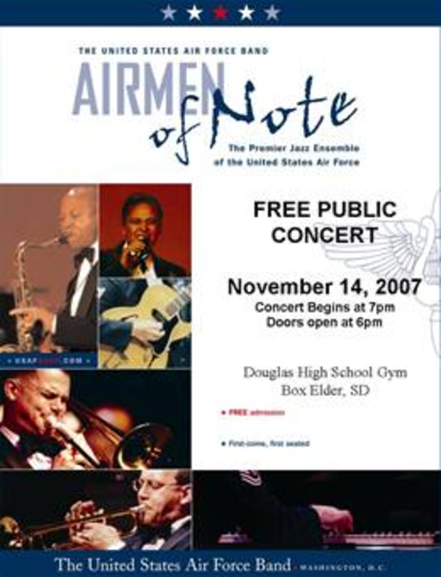 Airmen of Note is scheduled to perform a free concert in Box Elder, November 14. 