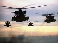 The MH-53 PAVE LOWs knocked out Iraqi early warning sites at the beginning of Operation Desert Storm. (Courtesy Photograph)

