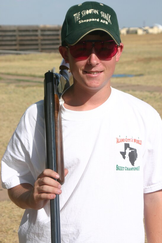 Brian Davis, 14, won several medals in the recent Junior World Skeet Championship in San Antonio.  (U.S. Air Force photo/Senior Airman Tonnette Thompson)
