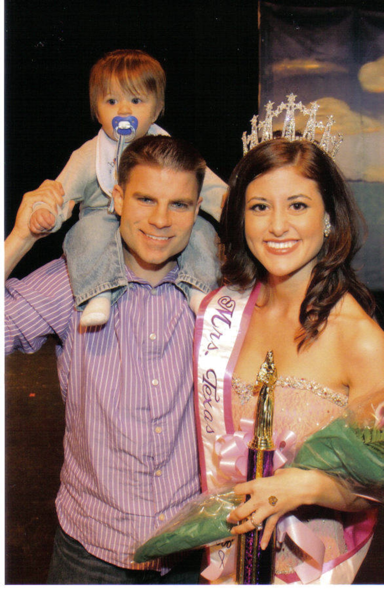 Jennifer Bennet, right, said support from her husband, Chris, of the 82nd Comptroller Squadron, made her successful as Mrs. Texas and the first runner up in the national competition. (Photo courtesy of Jennifer Bennett)
