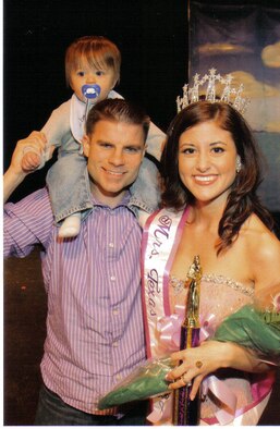 Jennifer Bennet, right, said support from her husband, Chris, of the 82nd Comptroller Squadron, made her successful as Mrs. Texas and the first runner up in the national competition. (Photo courtesy of Jennifer Bennett)
