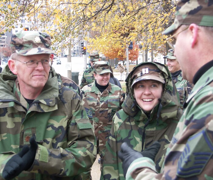 VETERAN's DAY PARADE 2006:  Veterans were honored by members of the 932nd Airlift Wing, Air Force Reserve Command, located at Scott Air Force Base, Ill.  Would you like to join these patriots?  Call 1-800-257-1212 for information.