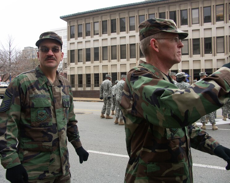 Patriotism is important to this Airman.  Military members met together in downtown Saint Louis to remember those who had paved the way before them. VETERAN's DAY PARADE 2006: Veterans were honored by members of the 932nd Airlift Wing, Air Force Reserve Command, located at Scott Air Force Base, Ill. Would you like to join these patriots? Call 1-800-257-1212 for information. 