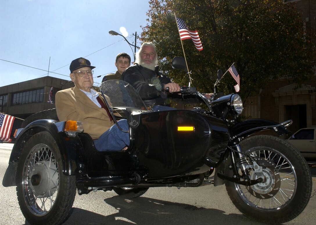 Participants in Saturday’s Veterans Day Parade in downtown Wichita Falls roll along the route. Several hundred people turned out to honor veterans of the United States on a beautiful Saturday morning. (U.S. Air Force photo/Mike Litteken).