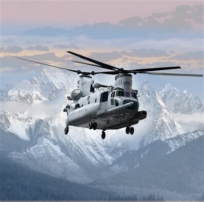 The Air Force recently selected Boeing to build its new combat search and rescue replacement vehicle, known as CSAR-X.  The medium-lift helicopter will replace the Air Force’s HH-60G Pave Hawk and will possess upgrades and modifications to better enable the Air Force’s combat search and rescue mission. (Illustration courtesy of Boeing)