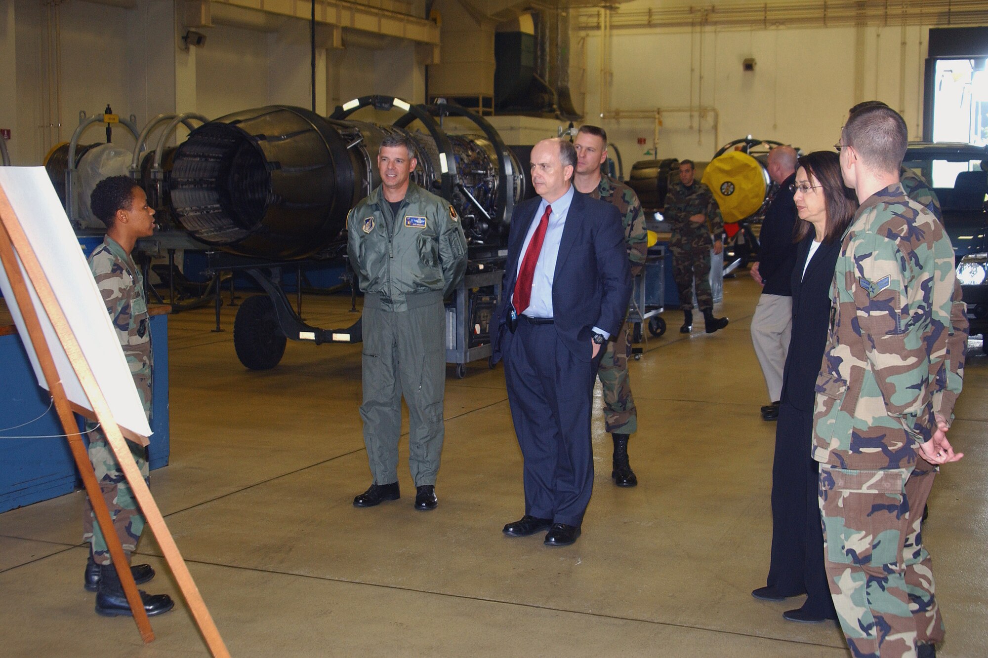 Mr. Joseph Donovan, the deputy chief of Mission at the U.S. Embassy Tokyo, visits facilities around Misawa Air Base during his trip to northern Japan Nov. 2.  (U.S. Air Force photo by Airman Benjamin Wilson)
