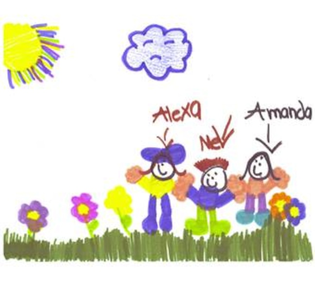 Dyess congratulates 7-year-old Jacob Bachert, son of Capt. Jeff Bachert, 317th Maintenance Squadron, and Master Sgt. Robin Bachert, 7th Component Maintenance Squadron, for winning first place in the 5-8 age category. The theme of the drawing contest was ?What I?m thankful for.? (Picture by Jacob Bachert)