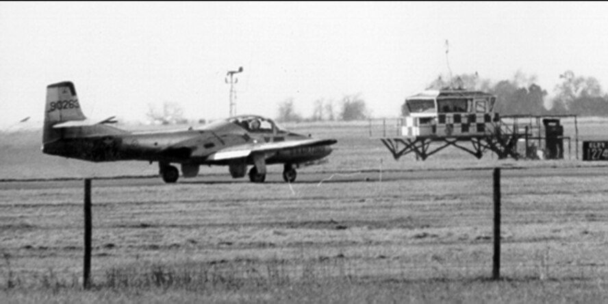 (Courtesy photo) The first Undergraduate Pilot Training Class 62-F student sortie was in a T-37 like this one on the morning of April 3, 1961.