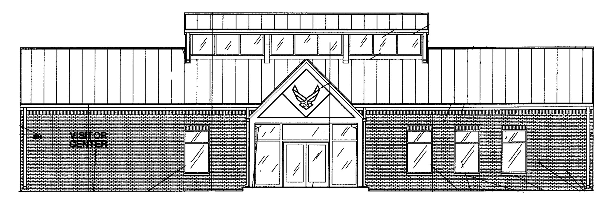 Construction at the West Gate will include a new visitor center, depicted here, and guard house, and should be complete by September 2007.