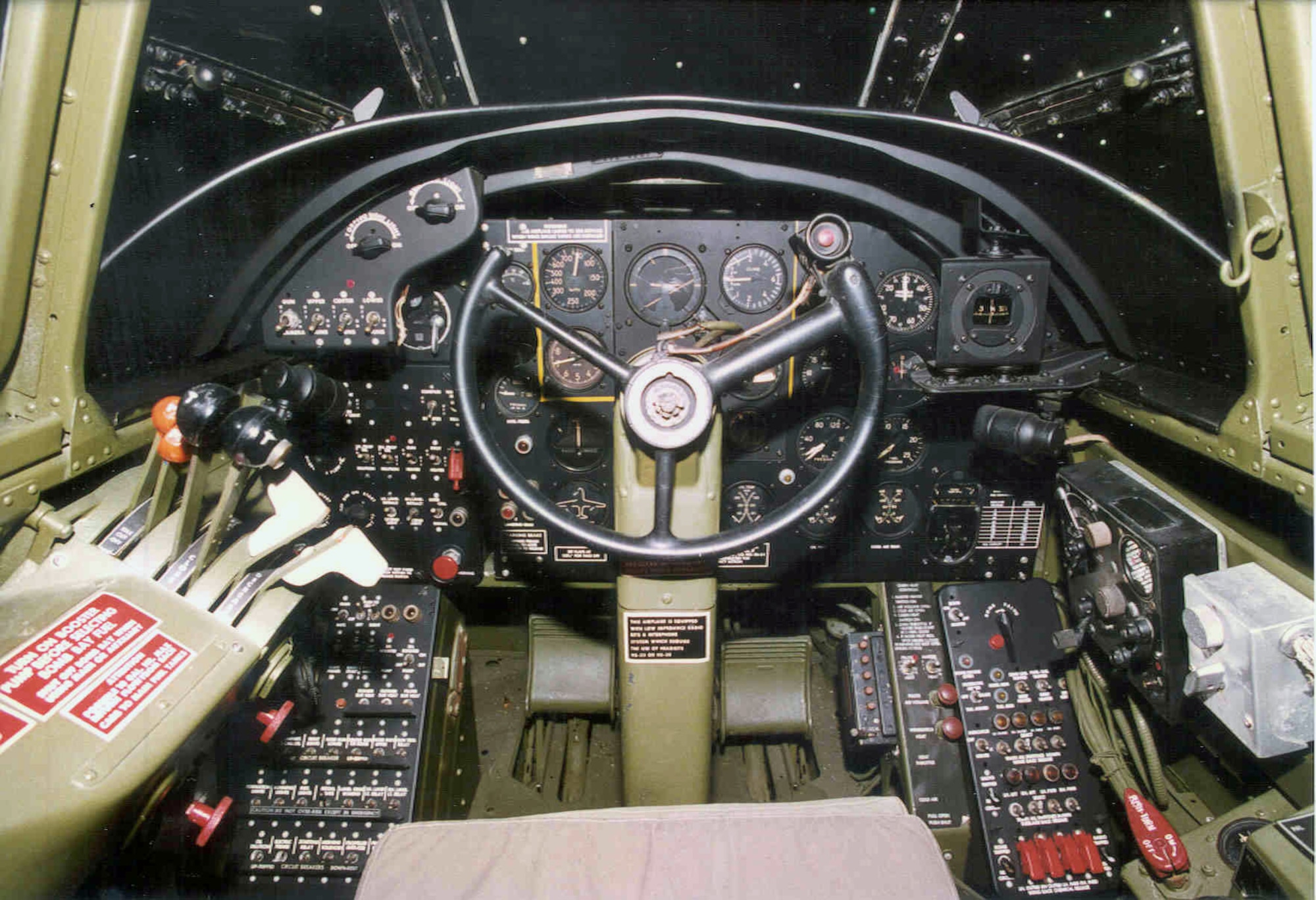 DAYTON, Ohio - Douglas A-20G Havoc cockpit at the National Museum of the U.S. Air Force. (U.S. Air Force photo)