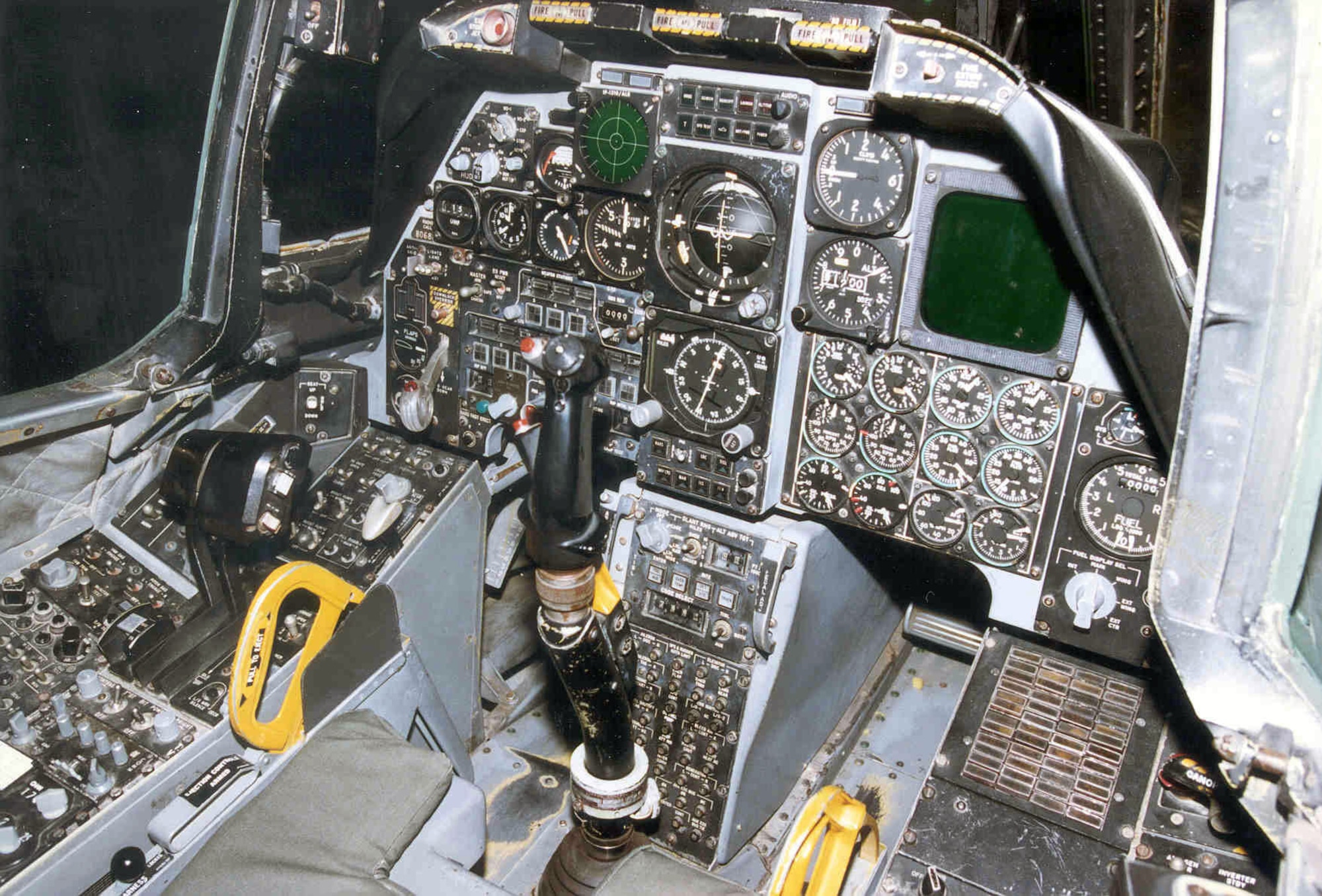 DAYTON, Ohio - Fairchild Republic A-10A Thunderbolt II cockpit at the National Museum of the U.S. Air Force. (U.S. Air Force photo)