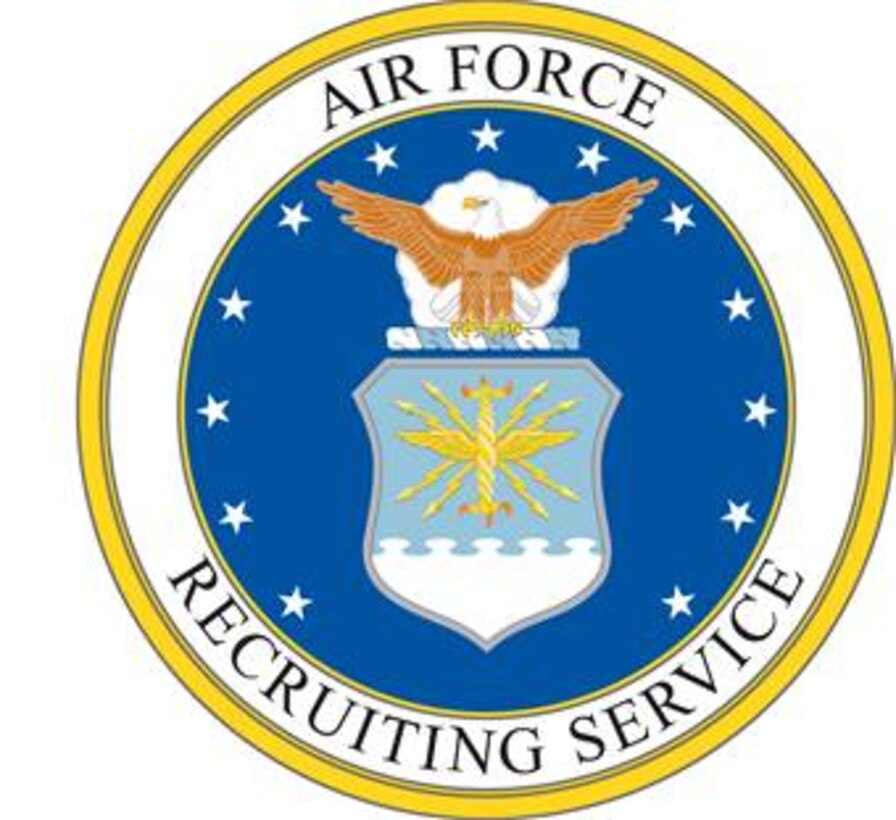 Air Force Recruiting Service (AFRS) shield (color).  Image is 8x7.57 inches @ 300 ppi.  
Department of Defense and Military Seals are protected by law from unauthorized use. These seals may NOT be used for non-official purposes. For additional information contact the appropriate proponent.