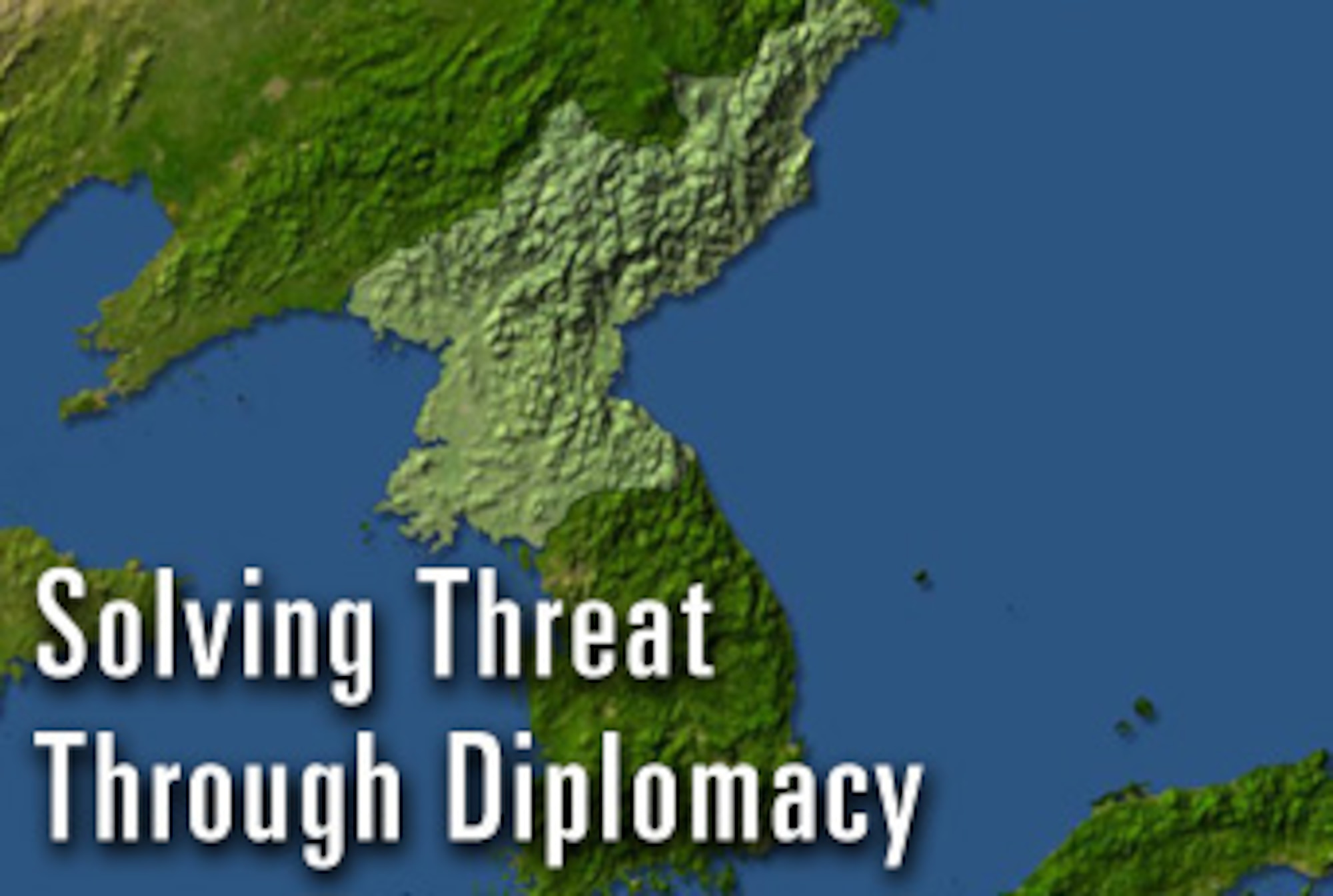 Solving Threat Through Diplomacy (U.S. Air Force graphic/Billy Smallwood)