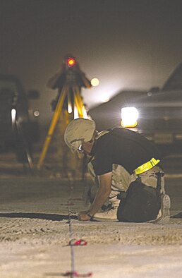 Gunfighters begin building the tent city at Camp Andy during the start of the war. (Courtesy photo)
