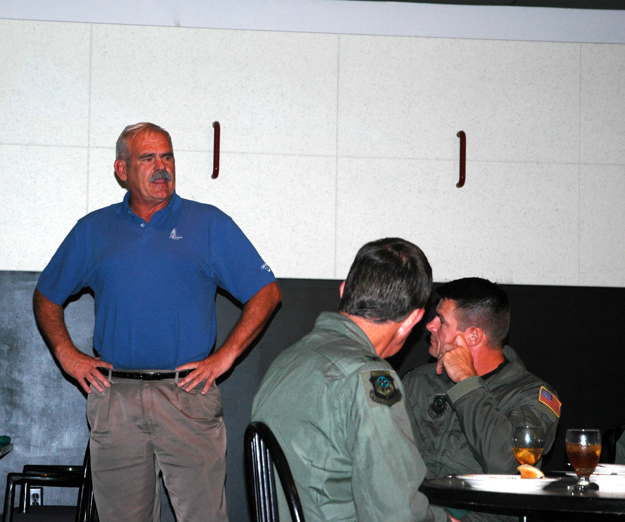 Retired Colonel Steve Connelly, former director of operations for Air Force Special Operations Command, was the guest speaker at Faith in the Foxhole monthly luncheon series. (U.S. Air Force Photograph by Jamie Haig)