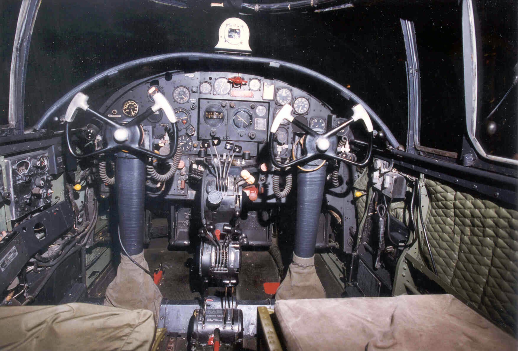 DAYTON, Ohio - North American B-25B Mitchell cockpit at the National Museum of the U.S. Air Force. (U.S. Air Force photo)