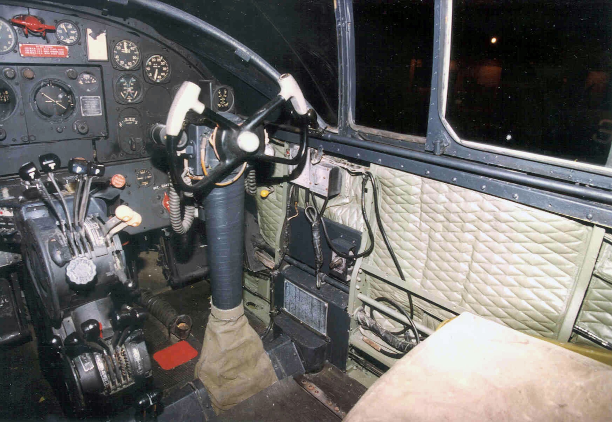 DAYTON, Ohio - North American B-25B Mitchell cockpit at the National Museum of the U.S. Air Force. (U.S. Air Force photo)