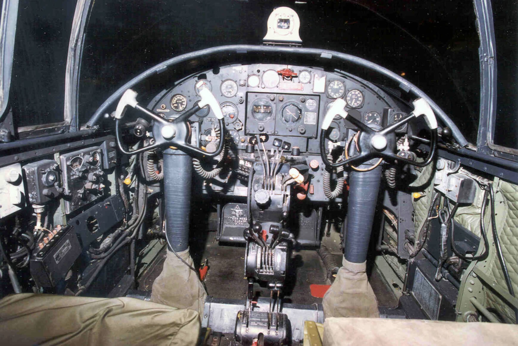 DAYTON, Ohio - North American B-25B Mitchell cockpit at the National Museum of the U.S. Air Force. (U.S. Air Force photo)