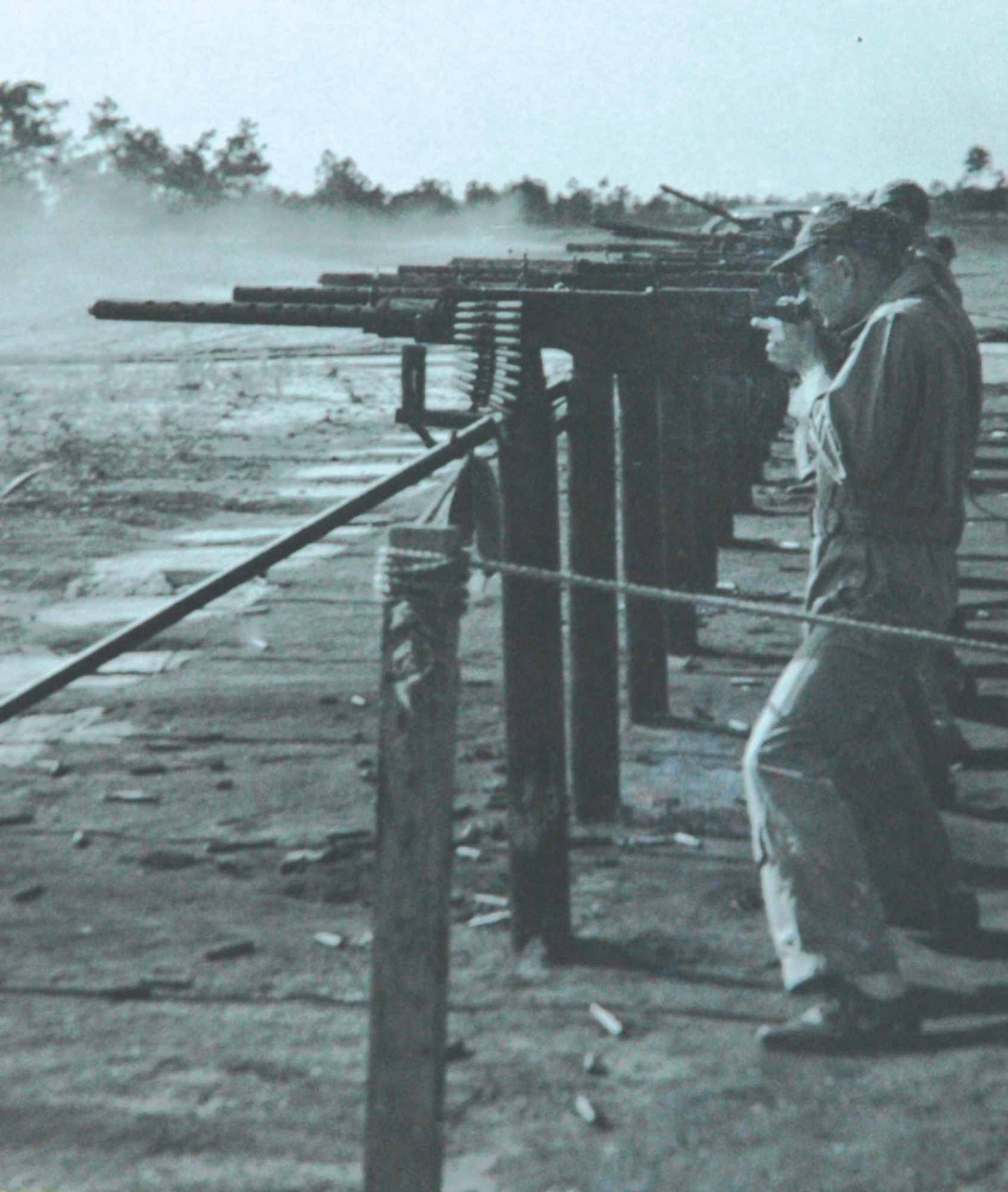 TYNDALL AFB, Fla. --  Aerial gunners train on Tyndall's range in the 1950s. Tyndall has been training Airmen for more than 60 years. (Photo courtesy of 325th Fighter Wing historian office)
