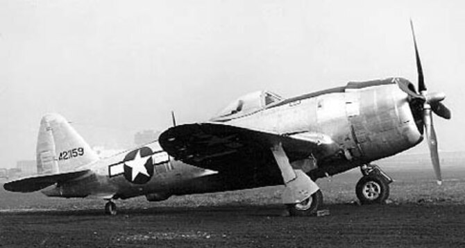 Republic P-47M-1 (S/N 42-21159). (U.S. Air Force photo)