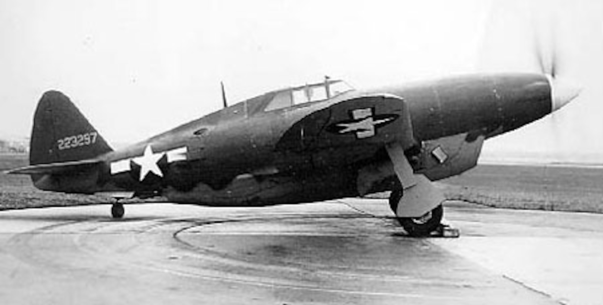 Republic XP-47H (S/N 42-23297). (U.S. Air Force photo)