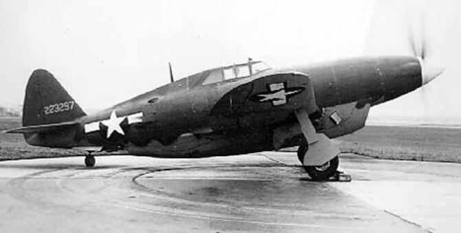Republic XP-47H (S/N 42-23297). (U.S. Air Force photo)
