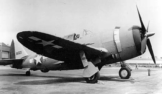 Republic P-47C-5-RE (S/N 41-6601). (U.S. Air Force photo)