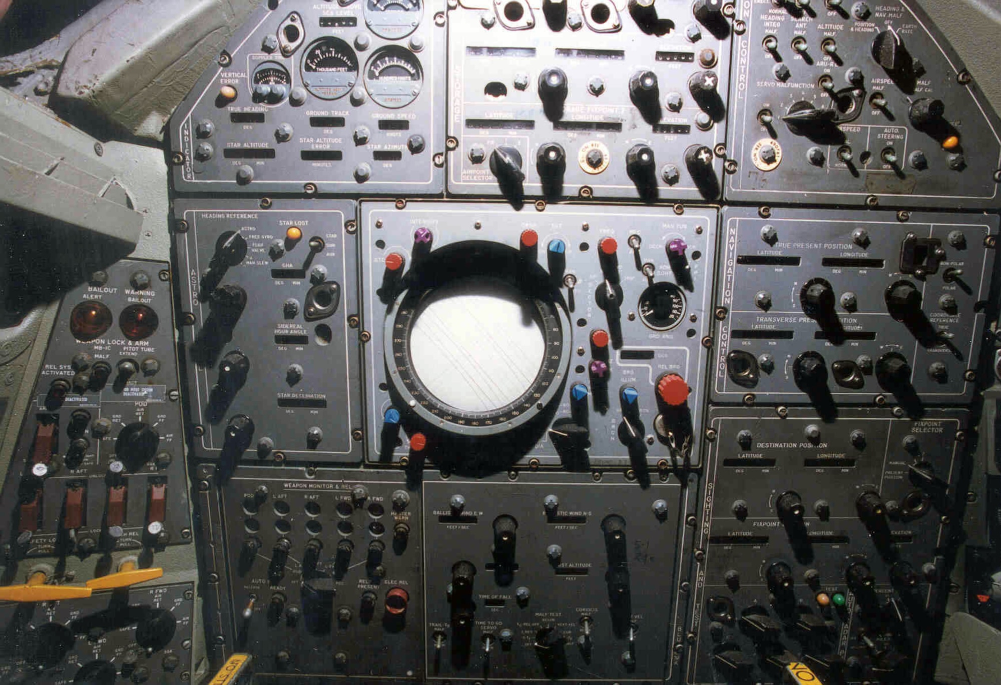 DAYTON, Ohio -- Convair B-58 Hustler cockpit at the National Museum of the United States Air Force. (U.S. Air Force photo)