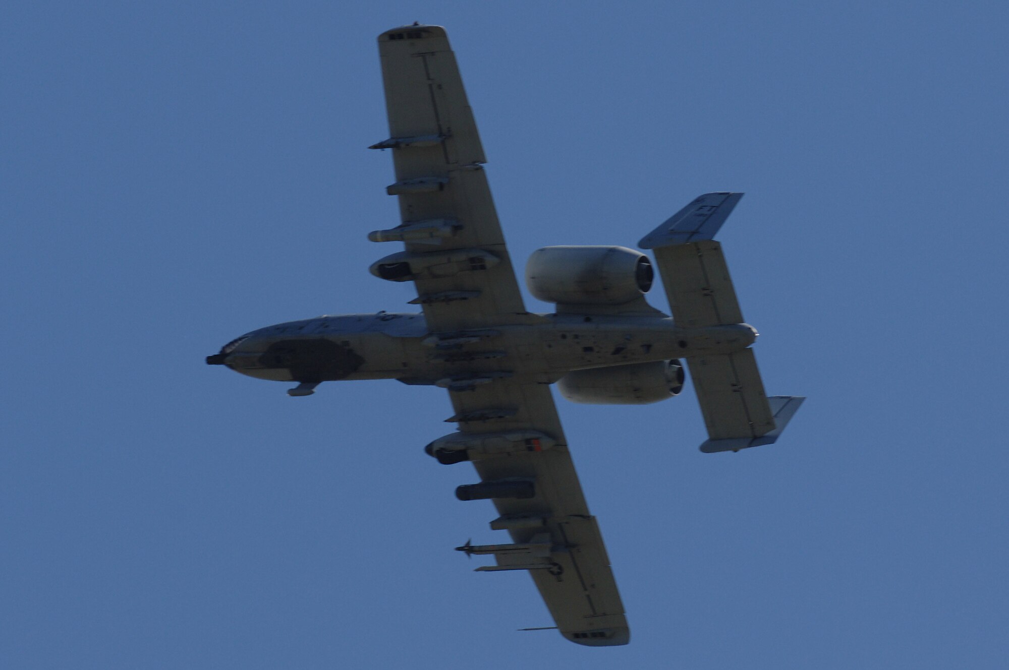 An A-10 Thunderbolt II takes off from MacDill Air Force Base, Fla., for an Atlantic Strike exercise mission Oct. 24.  The fighter, from the 23rd Fighter Group at Pope AFB, N.C., was at MacDill for the U.S. Central Command bi-annual Atlantic Strike training event.  Through realistic close-air support training, Atlantic Strike is designed to better prepare aircrews and Air Force joint tactical air controllers for deployments.  (U.S. Air Force photo/Senior Airman Jason Robertson)