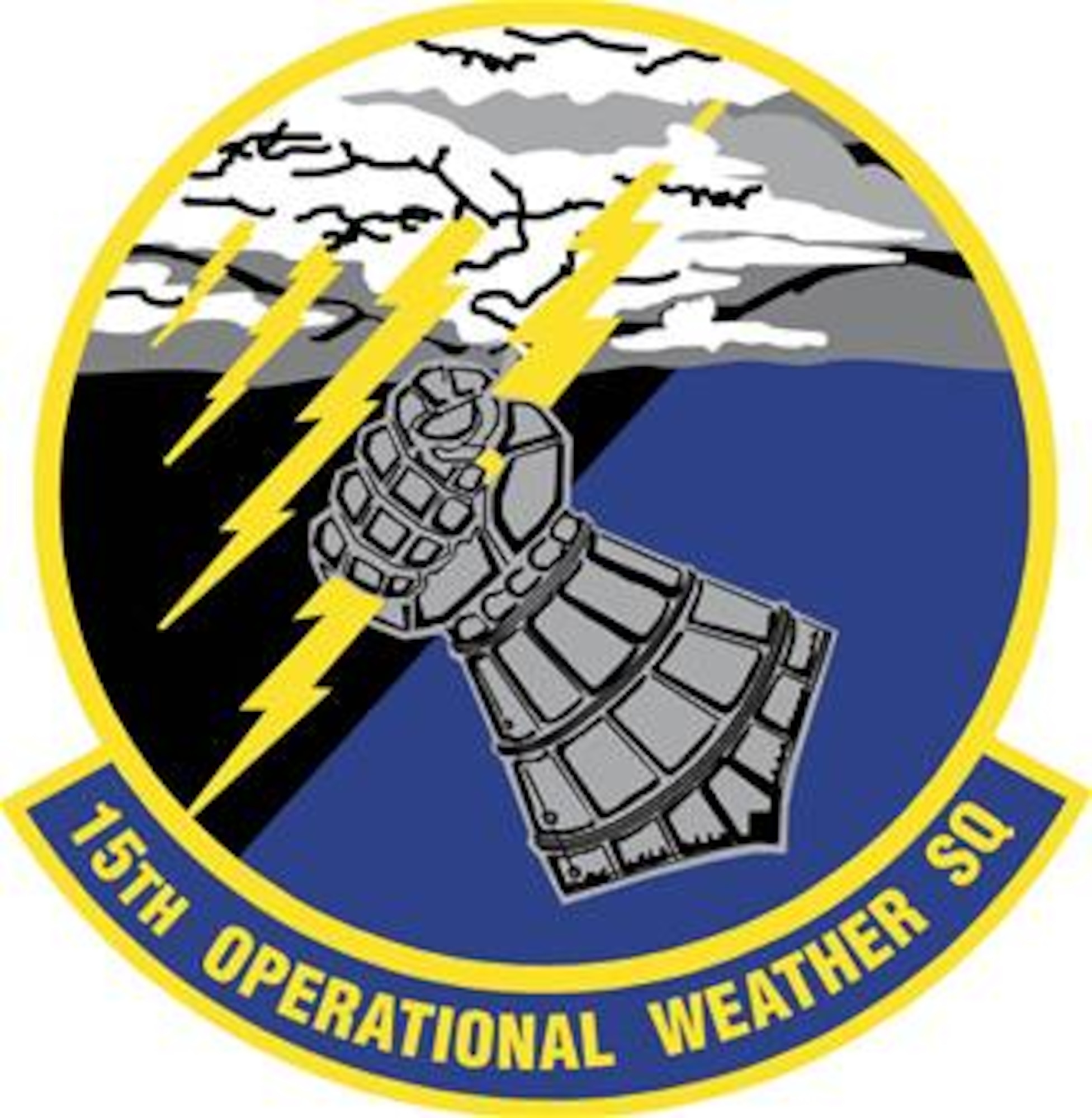 Emblem for the 15th Operational Weather Squadron located at Scott AFB, Ill.