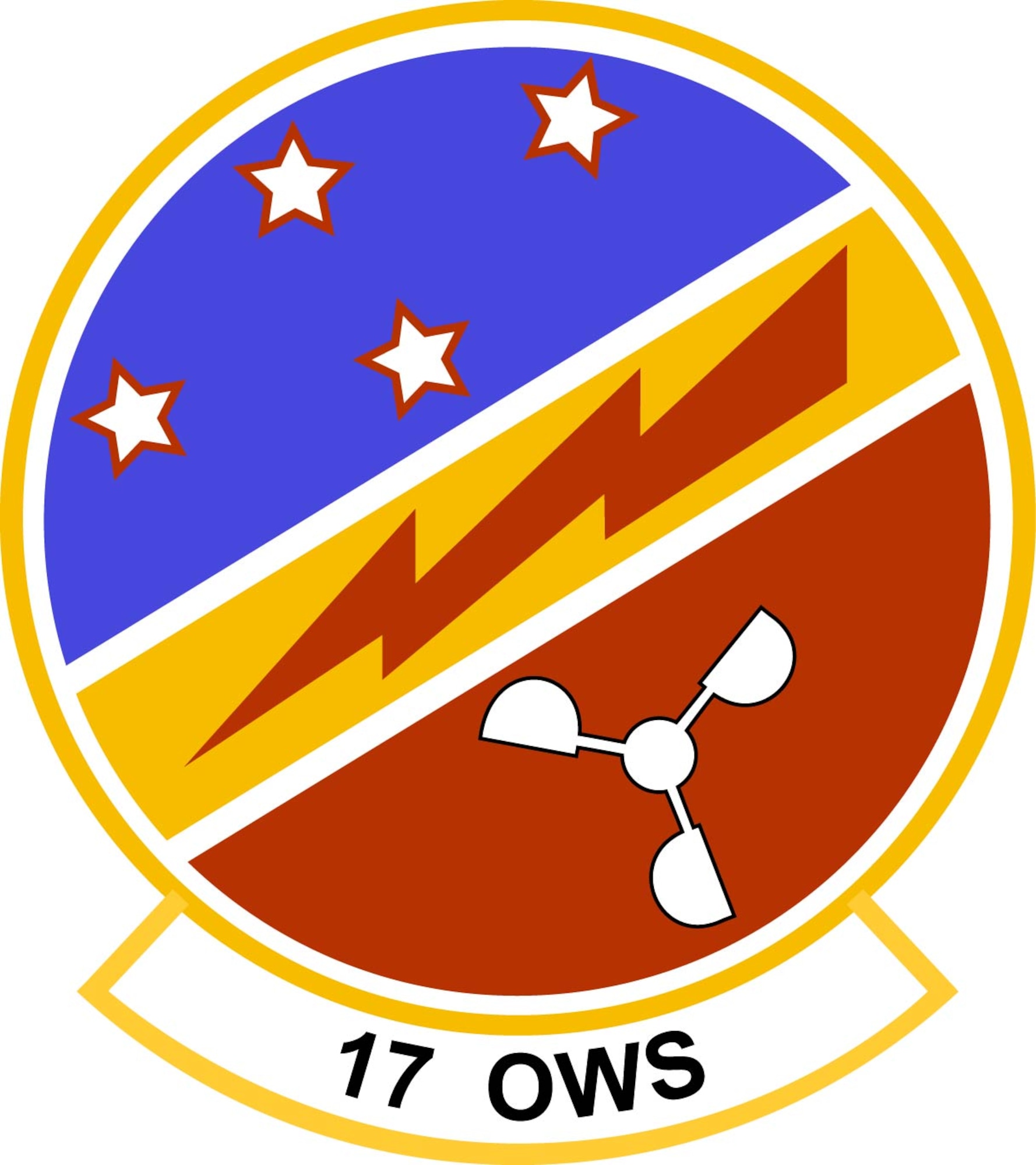 Emblem for the 17th Operational Weather Squadron located at Hickam AFB, Hawaii