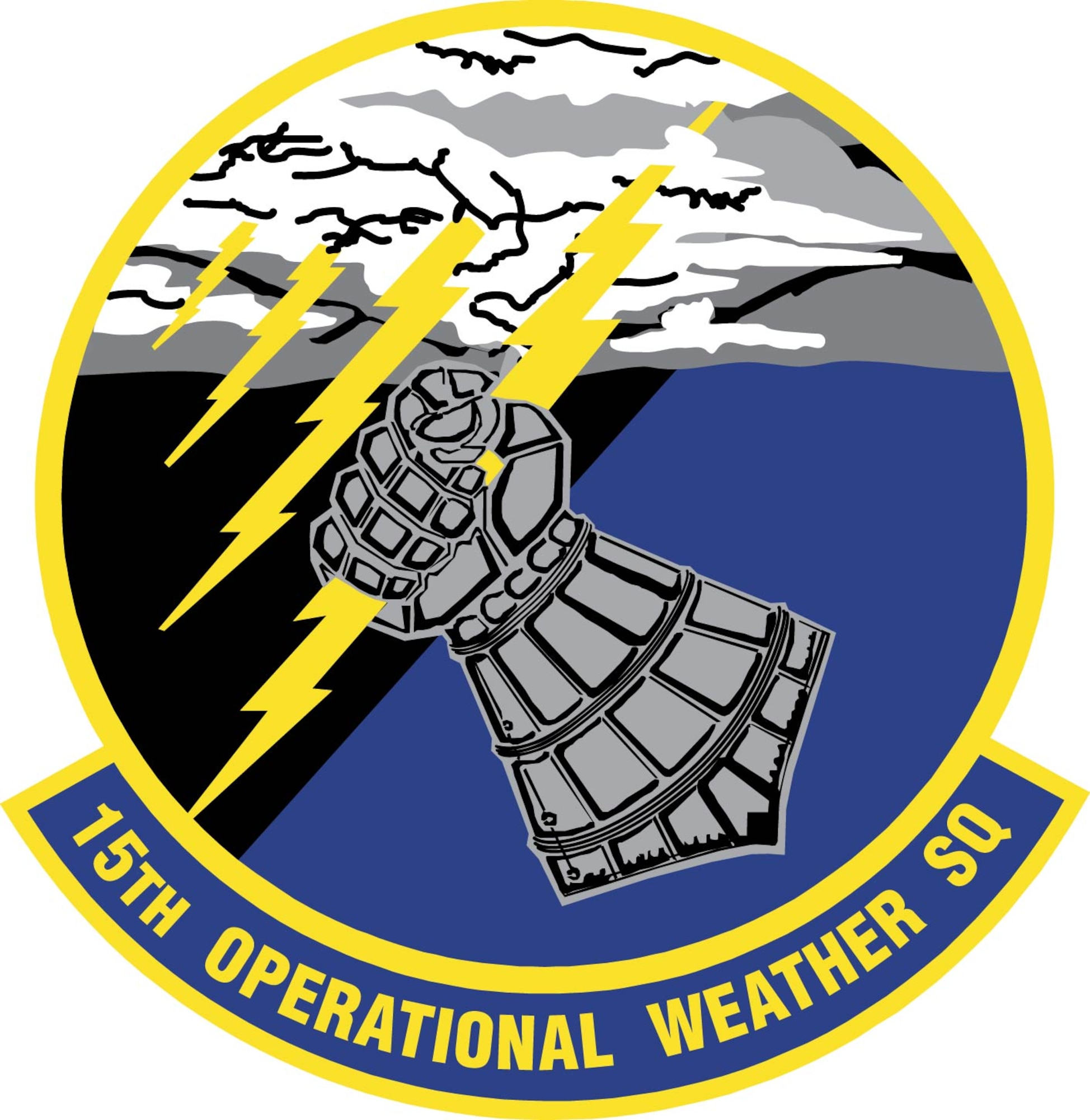 Emblem for the 15th Operational Weather Squadron located at Scott AFB, Ill.